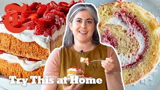 The Sponge Cake That Can Do It All With Claire Saffitz  Try This at Home  NYT Cooking [upl. by Imak732]