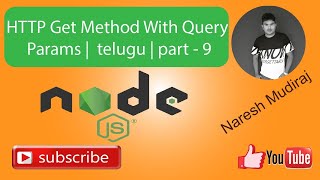 HTTP Get Method With Query Params In Node js  Telugu  Part  9 [upl. by Dela]