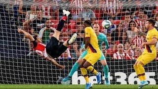 Aritz Aduriz Bicycle kick GOAL VS Barcelona HD [upl. by Ajssatan]