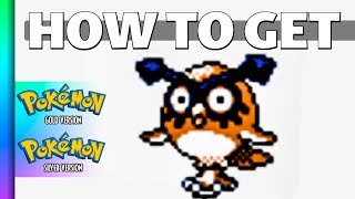 HOW TO GET Hoothoot in Pokemon Gold and Silver [upl. by Katherina]