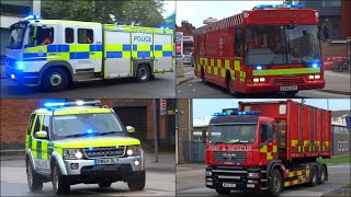 Fire Trucks Police Cars and Ambulances Responding  BEST OF 2015 [upl. by Fotina559]