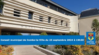 Conseil municipal du 23 septembre 2024 [upl. by Surtemed]