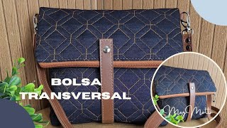 Bolsa transversal diferente e fácil [upl. by Gertrude762]