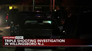 Police investigating triple shooting in Willingboro New Jersey [upl. by Ottilie]