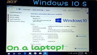 Installing Windows 10 S on actual hardware [upl. by Ordnajela994]