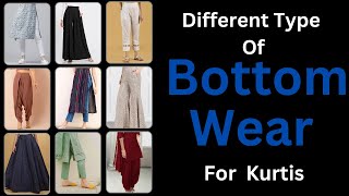 Different Types of Pants to Wear with Kurti  💞 Types of Indian Bottom Wear  women bottom wear [upl. by Llemert]