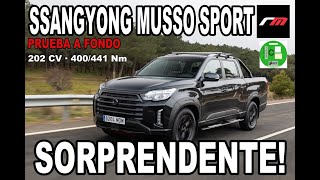 SSANGYONG MUSSO SPORT  PICKUP ICE DIESEL  Prueba a fondo  revistadelmotores [upl. by Nave]