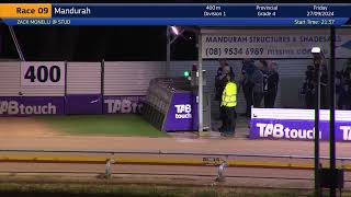 Mandurah27092024Race9 [upl. by Aikemet708]