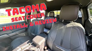 Toyota Tacoma Car Seat Cover Install [upl. by Christabelle922]