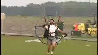 Eric Dufours No Hands Paramotor TakeOff [upl. by Rhodes]