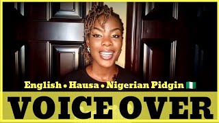 African Female Voice Over Reel English Hausa amp Nigerian Pidgin  BlessynKure [upl. by Anirehtak]