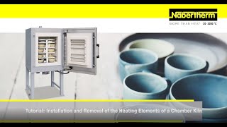 Installation and removal of the heating elements of a chamber kiln [upl. by Ennovehc946]