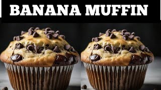 Muffin Recipe  Mosit chocolate chip Banana Muffinlow budget recipe [upl. by Atteyram]