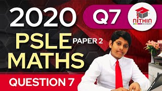 PSLE Math 2020  Paper 2 Question 7  Primary 6 Singapore  Model [upl. by Repsaj]