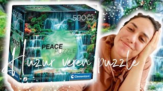 YAPARKEN DİNLENDİREN PUZZLE  Clementoni 500 Parça Peace Puzzle Serisi [upl. by Leumel929]