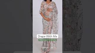 Drape With Me While Pregnant  Mahalaxmi Saree Draping  Gauri Saree Draping  shorts [upl. by Yslehc]