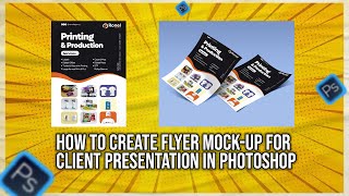 How To Create Flyer Mockup For Client Presentation in Photoshop [upl. by Hirsh]