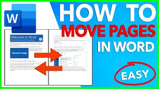 HOW TO REARRANGE PAGES IN WORD  MOVE PAGES IN WORD  REORDER PAGES IN MICROSOFT WORD [upl. by Floeter]