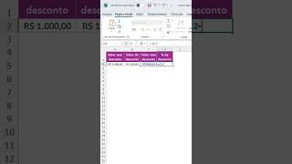 Como Calcular a Porcentagem de Desconto de um Produto no Excel [upl. by Dualc]