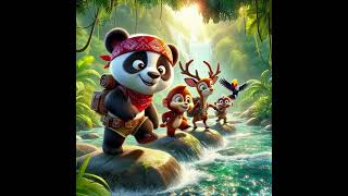 Pokis Adventures ytshorts kidsvideo cartoonforkids cartoon kidsvideo kids panda [upl. by Lanaj599]