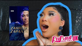 Zahirah Zapanta Reaction Rupauls Drag Race UK Season 6  Meet The Queens Cast Ruveal [upl. by Repmek]