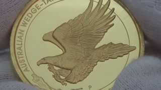 2oz WedgeTailed Eagle High Relief Gold Proof Coin [upl. by Auqenahs]