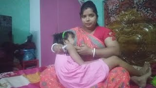 baby feeding milk  Indian mom baby milk feeding new video [upl. by Ecirtnuahs]