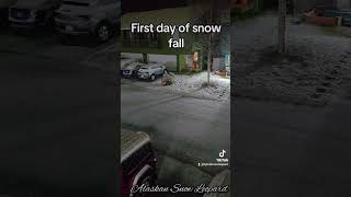 First day of snow fall in Anchorage Alaska 2024 [upl. by Neetsirhc]