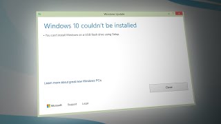 SOLVED You Can’t Install Windows On A USB Flash Drive Using Setup [upl. by Ahseiuqal]