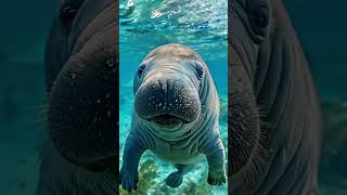 Manatee In Ocean manatee aquatic aquarium underwater ai aiinsights shorts ytshorts [upl. by Ardelia113]