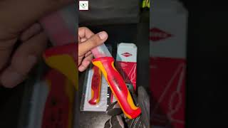 knipex Dismantling knife 9855 cuchillo desmantelador navaja peladora de cables eléctricos 1000V [upl. by Rhodes]