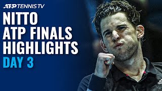 Nadal v Thiem BLOCKBUSTER Tsitsipas v Rublev  Nitto ATP Finals 2020 Highlights Day 3 [upl. by Houston]