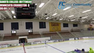 Minnesota Crookston Hockey vs Dakota College at Bottineau [upl. by Nalyt]