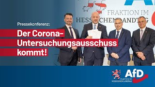 AfDPressekonferenz CoronaUntersuchungsausschuss kommt [upl. by Serena]