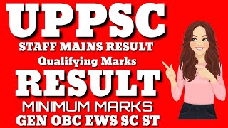 UPPSC NURSING OFFICER RESULT OUT 2024 MAINS RESULT OUT CUTOFF MARKS💥 UPPSC DECLAREDSTAFF NURSE [upl. by Suoivatco]