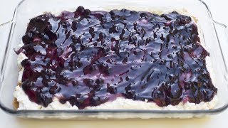 Easy Blueberry Cheesecake Dessert [upl. by Xylon]