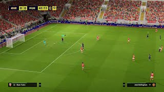 Manchester United away victory vs Nottingham Forrest PES 25 [upl. by Elehcin]