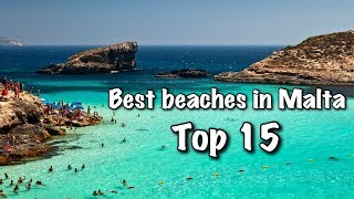 Top 15 Best Beaches In Malta 2022 [upl. by Neffirg]