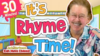 Its Rhyme Time  30 MINUTES of Fun Rhyming Songs for Kids  Jack Hartmann [upl. by Zucker308]