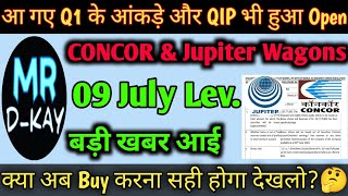 CONCOR Q1 Update  JWL share latest news  Jupiter Wagons share latest news  Concor Share News [upl. by Jollanta696]