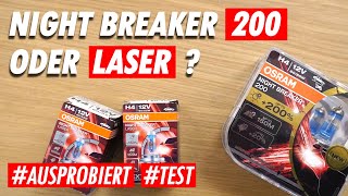 Vergleichstest OSRAM H4 Night Breaker 200 vs Night Breaker Laser [upl. by Ariela]