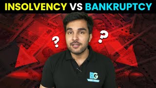 Insolvency and Bankruptcy  Meaning and Difference Between Them  Hindi [upl. by Devlen]