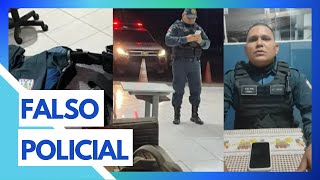 FALSO POLICIAL É PRESO APÓS PEDIR CARONA EM VIATURA DA PM [upl. by Allenotna]