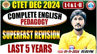 CTET Dec 2024  CTET English Pedagogy Last 5 Years  English Pedagogy Previous Year Question Paper [upl. by Holbrook]