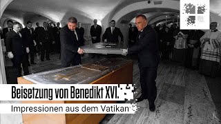 Beisetzung von Benedikt XVI  Impressionen aus dem Vatikan [upl. by Haneehs397]