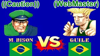 Street Fighter II Champion Edition  Caution vs WebMaster FT5 [upl. by Ellertnom]