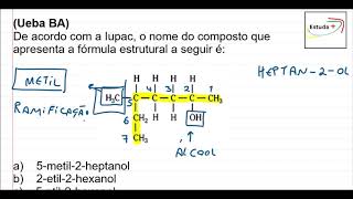 Como fazer a nomenclatura oficial para um álcool ramificado [upl. by Eihcra]