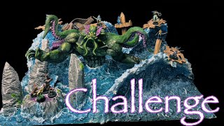 Epic Cthulhu Sea Diorama for DampD Bards Craft challenge [upl. by Sifan79]