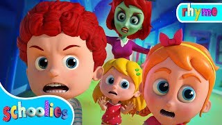 Run Schoolies Run  Halloween Cartoon Songs For Children  Schoolies Videos [upl. by Vashti288]