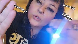 ASMR  fast amp aggressive inspecting scanning fixing you 🤕 [upl. by Boiney]